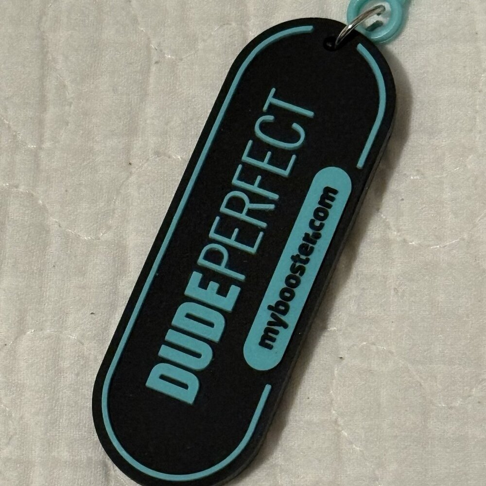 Dude Perfect Sports Challenge Stunts KeyChain‎ RARE Bag Backpack Keys Accessory - Picture 3 of 3